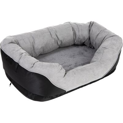 zooplus Exclusive Maat S Hondenbank Lazy L75 x B50 x H25 cm Grijs/Zwart zooplus Exclusive Maat S Hondenbank Lazy L75 x B50 x H25 cm Grijs/Zwart