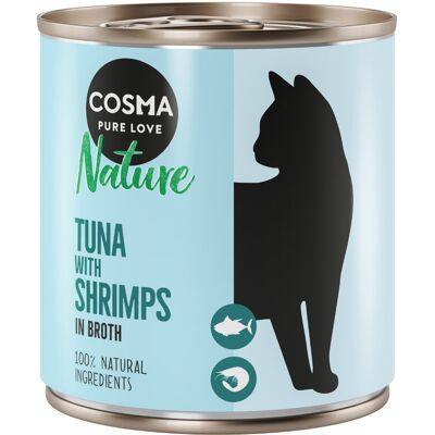 6x280g Nature Tonijn & Garnalen Cosma Kattenvoer 6x280g Nature Tonijn & Garnalen Cosma Kattenvoer