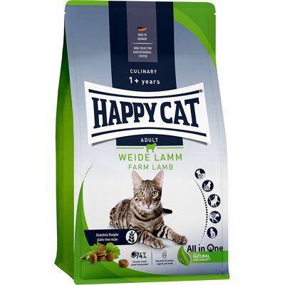 Happy Cat Culinaire Volwassen Weide-Lam - Dubbelpak: 2 x 1,3 kg Happy Cat Culinaire Volwassen Weide-Lam - Dubbelpak: 2 x 1,3 kg