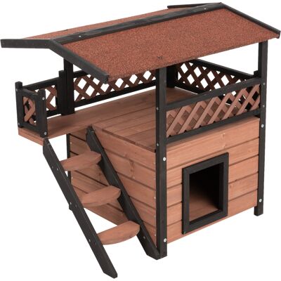 zooplus Exclusive L 77 x B 56,4 x H 72,4 cm Kattenhuis Maisonette zooplus Exclusive L 77 x B 56,4 x H 72,4 cm Kattenhuis Maisonette