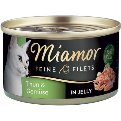 24x100g Light tonijn & Groenten in gelei Miamor natvoer voor katten 24x100g Light tonijn & Groenten in gelei Miamor natvoer voor katten