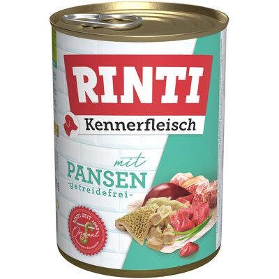 12x400g Pens Puur Rinti "Kennerfleisch" Hondenvoer 12x400g Pens Puur Rinti "Kennerfleisch" Hondenvoer