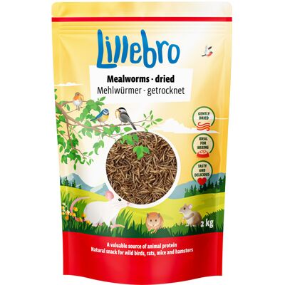 2kg Lillebro Meelwormen Gedroogd 2kg Lillebro Meelwormen Gedroogd