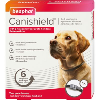 Canishield® 1,04g Deltamethrin Beaphar Halsband Grote Honden Canishield® 1,04g Deltamethrin Beaphar Halsband Grote Honden