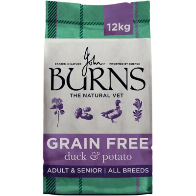 12kg Burns Sensitive graanvrij eend & Aardappel droogvoer voor honden 12kg Burns Sensitive graanvrij eend & Aardappel droogvoer voor honden