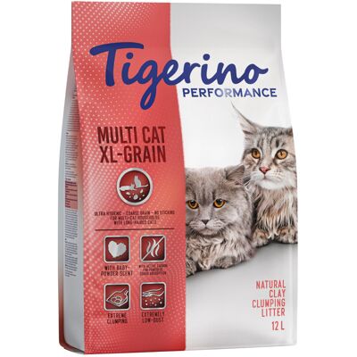 2x12l Multi Cat XL-Grain Tigerino Performance Kattenbakvulling 2x12l Multi Cat XL-Grain Tigerino Performance Kattenbakvulling