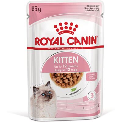 12x85g Kitten Instinctive in Saus Royal Canin Kattenvoer 12x85g Kitten Instinctive in Saus Royal Canin Kattenvoer