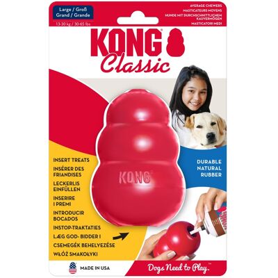 2x Maat L KONG Classic Rood Hondenspeelgoed 2x Maat L KONG Classic Rood Hondenspeelgoed