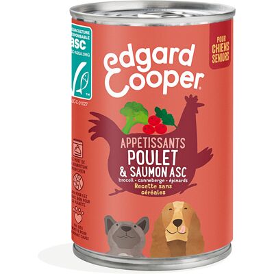 Edgard & Cooper Senior graanvrij 6 x 400 g - Kip & Zalm Edgard & Cooper Senior graanvrij 6 x 400 g - Kip & Zalm