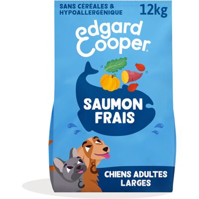 12kg Edgard & Cooper Adult zalm graanvrij - Droog hondenvoer 12kg Edgard & Cooper Adult zalm graanvrij - Droog hondenvoer