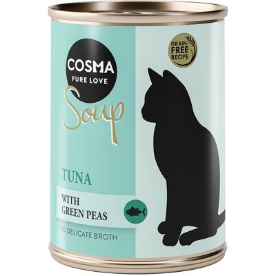 Voordeelpakket Cosma Soup 24 x 100 g - Tonijn met Groene Erwten Voordeelpakket Cosma Soup 24 x 100 g - Tonijn met Groene Erwten