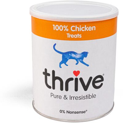 170g Gevriesdroogde Kip Maxi Tube Thrive! Kattensnacks 170g Gevriesdroogde Kip Maxi Tube Thrive! Kattensnacks