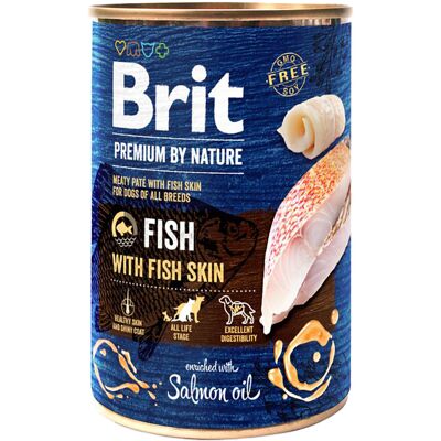 Brit Premium by Nature - Vis met Vissenhuid (12 x 400 g) Brit Premium by Nature - Vis met Vissenhuid (12 x 400 g)