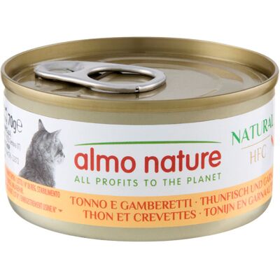 Almo Nature 70g 24 x 70 g Tonijn Almo Nature HFC Natural kattenvoer Almo Nature 70g 24 x 70 g Tonijn Almo Nature HFC Natural kattenvoer
