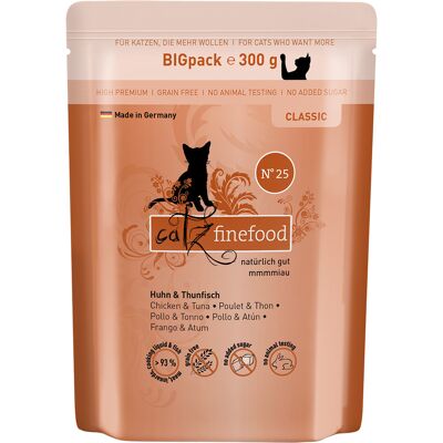 6x300g catz finefood Kip & Tonijn Nat kattenvoer 6x300g catz finefood Kip & Tonijn Nat kattenvoer