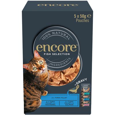 20x 50g Encore Cat Gravy Zakjes Mix Vis selectie (3 Soorten) Katten Natvoer 20x 50g Encore Cat Gravy Zakjes Mix Vis selectie (3 Soorten) Katten Natvoer