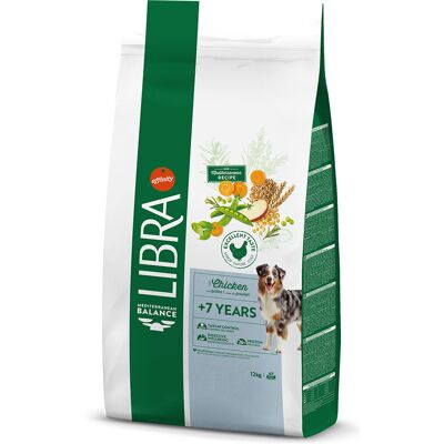 12kg Libra Dog Senior Droog hondenvoer met kip 12kg Libra Dog Senior Droog hondenvoer met kip
