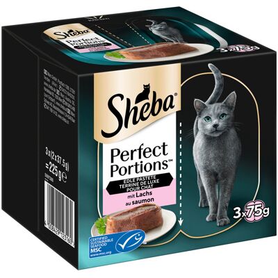 96 x 37,5 g Sheba Perfect Portions Paté met Zalm nat kattenvoer 96 x 37,5 g Sheba Perfect Portions Paté met Zalm nat kattenvoer