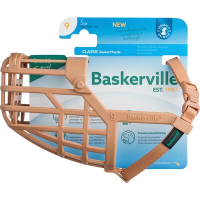 Baskerville Klassieke Muilkorf Beige Maat 9 Hond Baskerville Klassieke Muilkorf Beige Maat 9 Hond
