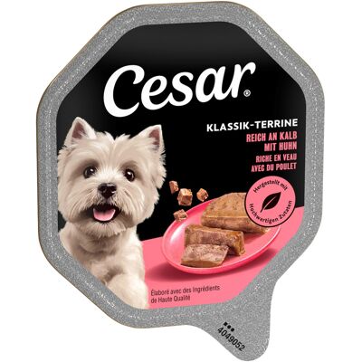 Megapack Cesar kuipjes 28 x 150 g - Klassieke terrine met kalf en gevogelte Megapack Cesar kuipjes 28 x 150 g - Klassieke terrine met kalf en gevogelte