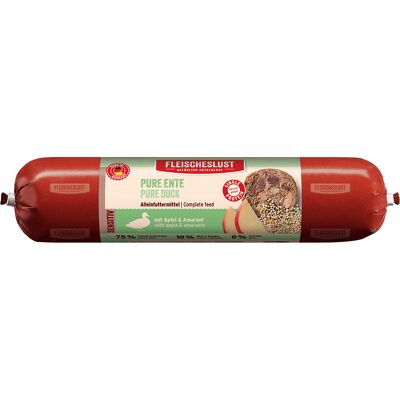 Fleischeslust Sensitiv 6 x 800 g - Pure Eend met appel en amarant Fleischeslust Sensitiv 6 x 800 g - Pure Eend met appel en amarant