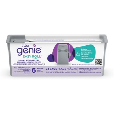 Litter Locker Accessoires voor Kattenbak Genie EasyRoll kattenbakvulling emmer, grijs navulcassette kat Litter Locker Accessoires voor Kattenbak Genie EasyRoll kattenbakvulling emmer, grijs navulcassette kat