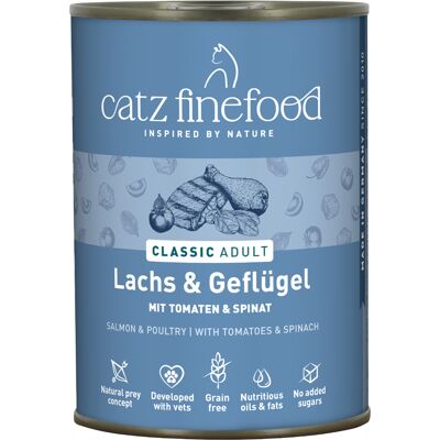 6x400g zalm & gevogelte catz finefood kattenvoer nat 6x400g zalm & gevogelte catz finefood kattenvoer nat