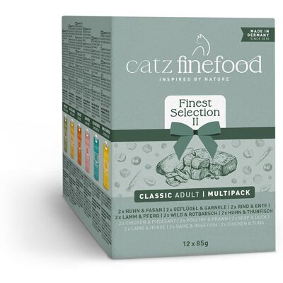 12x85g Maaltijdzakjes II catz finefood Kattenvoer 12x85g Maaltijdzakjes II catz finefood Kattenvoer