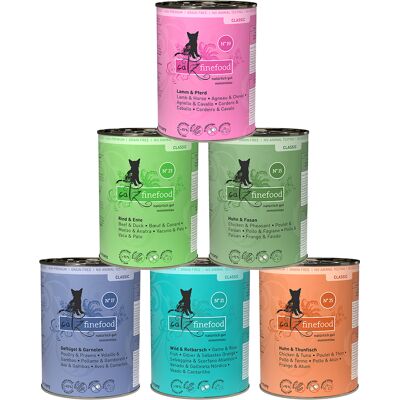 catz finefood Probeerpakket 6 x 400 g Kattenvoer - Probeerpakket II catz finefood Probeerpakket 6 x 400 g Kattenvoer - Probeerpakket II