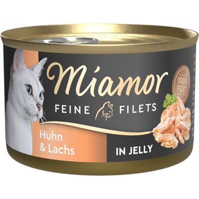 24x100g Kip & zalm in jelly Miamor natvoer voor katten 24x100g Kip & zalm in jelly Miamor natvoer voor katten