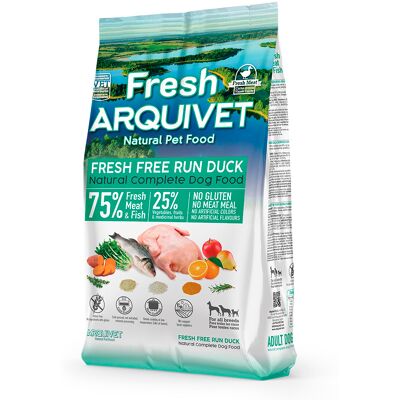 2,5kg Arquivet Fresh Free Run droog hondenvoer met eend 2,5kg Arquivet Fresh Free Run droog hondenvoer met eend