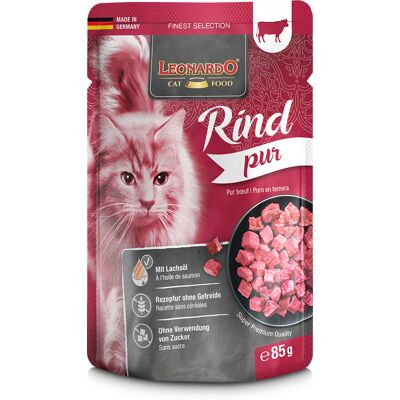 16x85g Finest Selection Zakjes Puur rund Leonardo Kattenvoer 16x85g Finest Selection Zakjes Puur rund Leonardo Kattenvoer