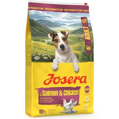 10kg Josera Mini Adult Zalm & Kip Droogvoer voor honden 10kg Josera Mini Adult Zalm & Kip Droogvoer voor honden