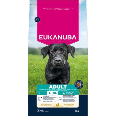 2 x 3 kg Eukanuba Premium Nutrition Adult Large & Giant Breed Kip droogvoer voor honden 2 x 3 kg Eukanuba Premium Nutrition Adult Large & Giant Breed Kip droogvoer voor honden