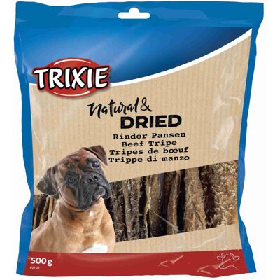 Voordeelpakket: 3x500g Trixie Natural & Gedroogd rund pens hondensnacks Voordeelpakket: 3x500g Trixie Natural & Gedroogd rund pens hondensnacks
