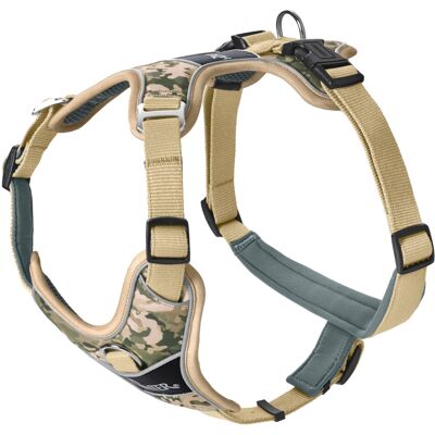 HUNTER Harnas Divo Camouflage, beige maat S-M: 52-68cm buikomtrek hond HUNTER Harnas Divo Camouflage, beige maat S-M: 52-68cm buikomtrek hond