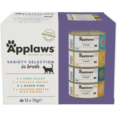 24x70g Supreme selectie Applaws Kattenvoer 24x70g Supreme selectie Applaws Kattenvoer