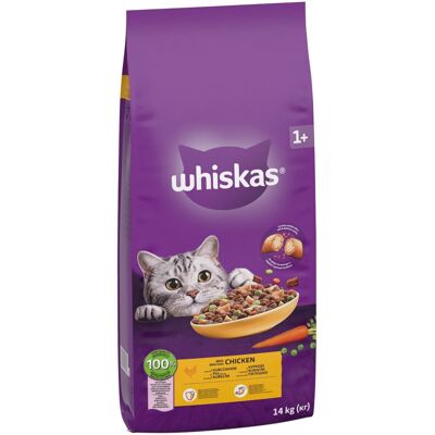 14kg 1+ Kip Whiskas Kattenvoer 14kg 1+ Kip Whiskas Kattenvoer