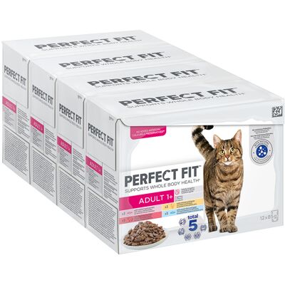 24 x 85 g Perfect Fit natvoer voor volwassen katten, gemengd pakket 24 x 85 g Perfect Fit natvoer voor volwassen katten, gemengd pakket