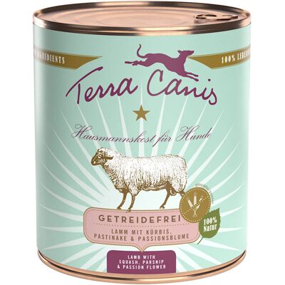 6x800g Graanvrij Lam met Pompoen, Pastinaak & Passiebloem Terra Canis Hondenvoer 6x800g Graanvrij Lam met Pompoen, Pastinaak & Passiebloem Terra Canis Hondenvoer
