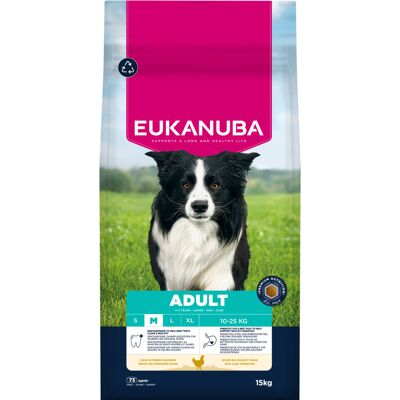 15kg Eukanuba Premium Nutrition Adult Medium Breed Kip Hondenvoer droog 15kg Eukanuba Premium Nutrition Adult Medium Breed Kip Hondenvoer droog