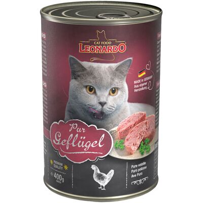 6x400g All Meat Gevogelte Puur Leonardo Kattenvoer 6x400g All Meat Gevogelte Puur Leonardo Kattenvoer