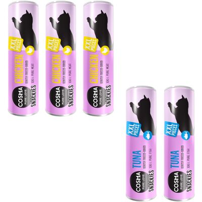 140g Snackies XXL 1 Cosma Kattensnacks 140g Snackies XXL 1 Cosma Kattensnacks