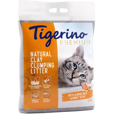 2x12kg Amandelmelk en HoninggeurTigerino Premium Kattenbakvulling Klei 2x12kg Amandelmelk en HoninggeurTigerino Premium Kattenbakvulling Klei