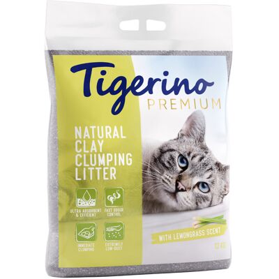 2x12kg Citroengrasgeur Tigerino Premium Kattenbakvulling Klei 2x12kg Citroengrasgeur Tigerino Premium Kattenbakvulling Klei