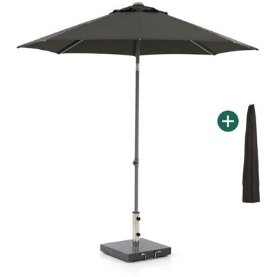 Shadowline Push-up parasol ø 250cm - Laagste prijsgarantie! Zwart Shadowline Push-up parasol ø 250cm - Laagste prijsgarantie! Zwart