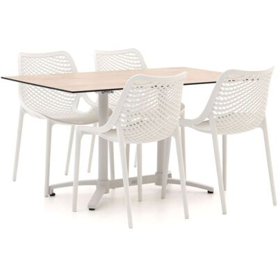Forza Furniture Forza Ripi/Canzo 140cm dining tuinset 5-delig stapelbaar inklapbaar - Laagste prijsgarantie! Bruin Forza Furniture Forza Ripi/Canzo 140cm dining tuinset 5-delig stapelbaar inklapbaar - Laagste prijsgarantie! Bruin