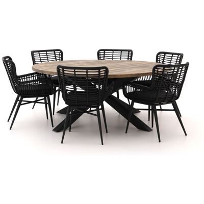 Intenso Furniture Intenso Asti/Rough-Y Ø180cm dining tuinset 7-delig - Laagste prijsgarantie! Grijs Intenso Furniture Intenso Asti/Rough-Y Ø180cm dining tuinset 7-delig - Laagste prijsgarantie! Grijs