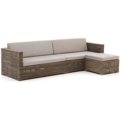 ROUGH Furniture ROUGH-C chaise longue loungeset 3-delig - Laagste prijsgarantie! Bruin ROUGH Furniture ROUGH-C chaise longue loungeset 3-delig - Laagste prijsgarantie! Bruin