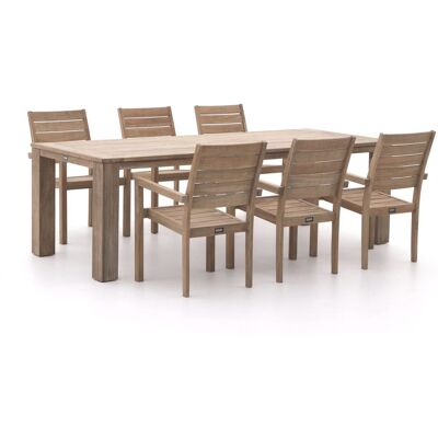 ROUGH Furniture ROUGH-S/ROUGH-X 240cm dining tuinset 7-delig stapelbaar - Laagste prijsgarantie! Bruin ROUGH Furniture ROUGH-S/ROUGH-X 240cm dining tuinset 7-delig stapelbaar - Laagste prijsgarantie! Bruin